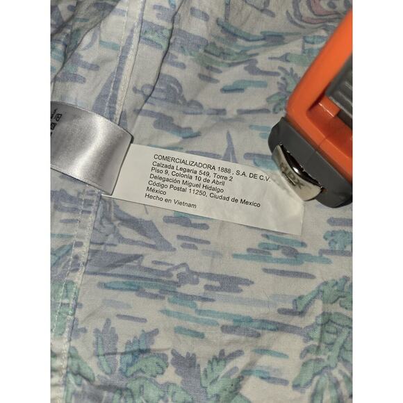 Vineyard Vines Slim Fit Murray Short Sleeve Button Up Shirt XL Cotton Stretch - Picture 7 of 11